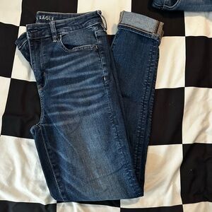 American Eagle Outfitters Dark Blue Denim
